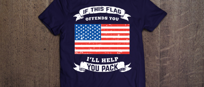 Stand up for the American Flag by entering to win this FREE T-Shirt!