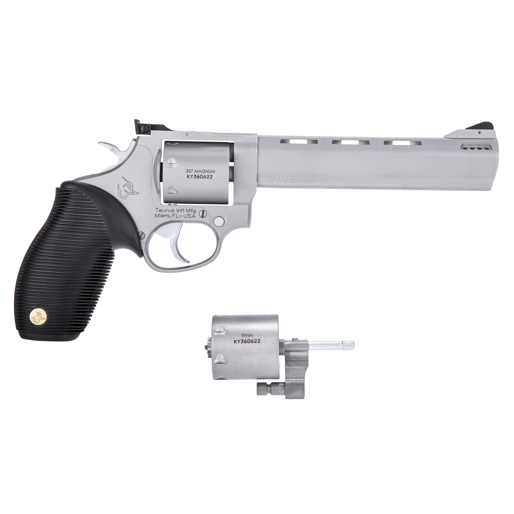 Taurus 692, Revolver, Medium Frame, 357mag/38spl/9mm, 6.5" Barrel, Ste...